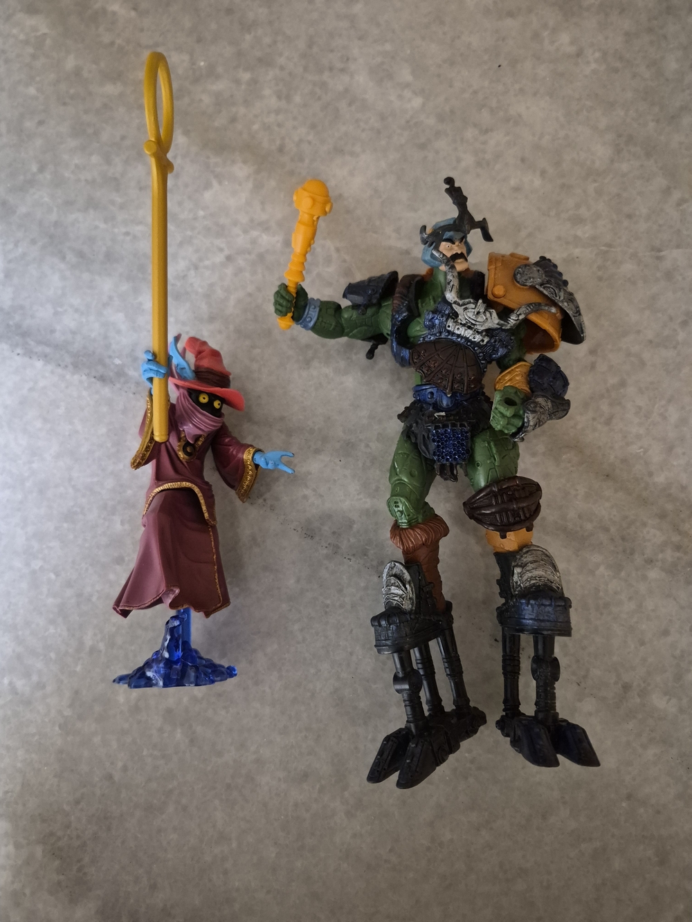LOT OF MOTU MAN AT ARMS AND ORKO 200X ACTION FIGURES